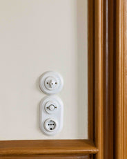 Strömbrytare - Trappströmbrytare (vrid) vitt porslin thumbnail image