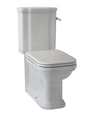WC - Art Deco golvstående toalett med vred & sits - Krom thumbnail image