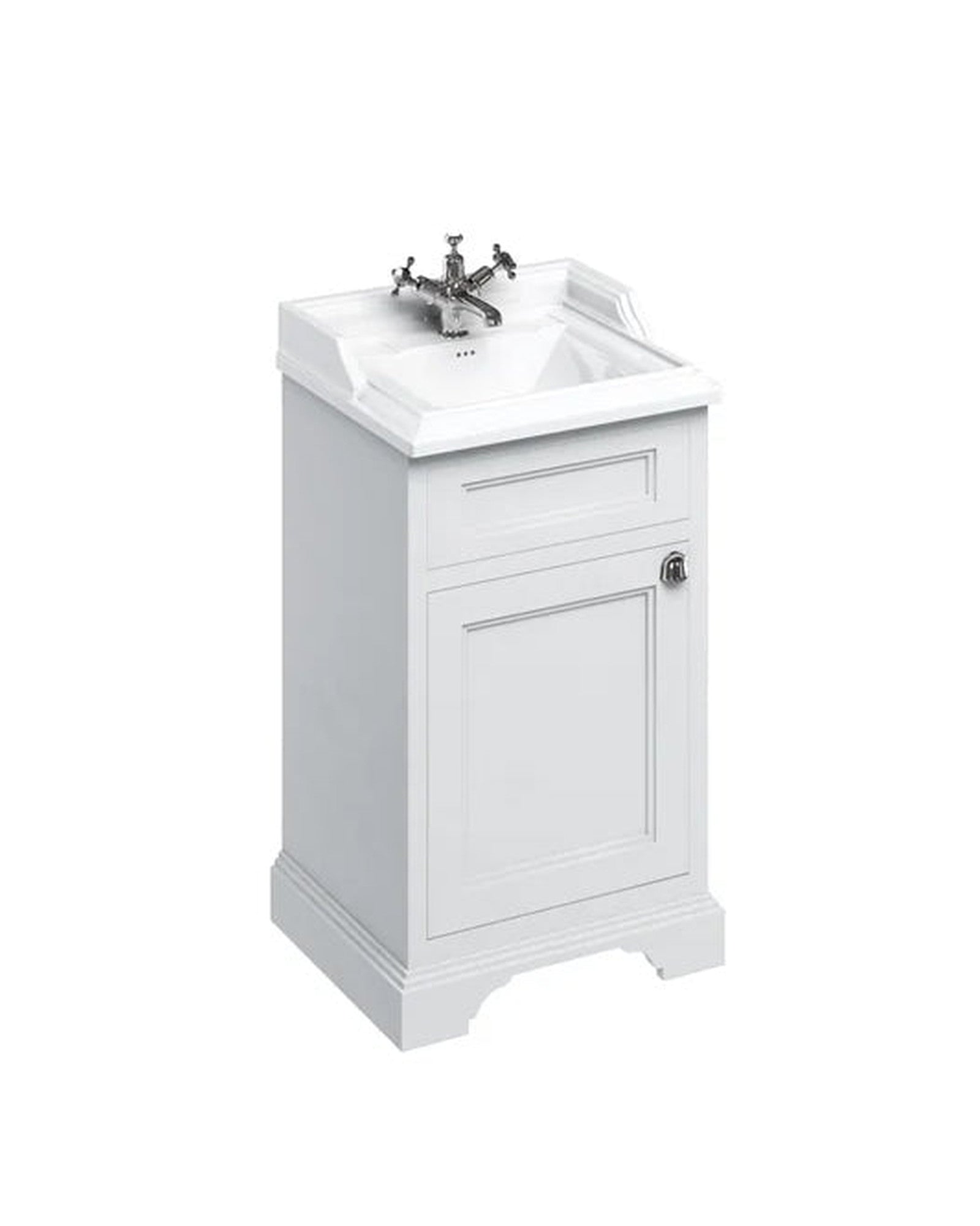 Bathroom Vanity Burlington - 53 cm White/Porcelain/Door image