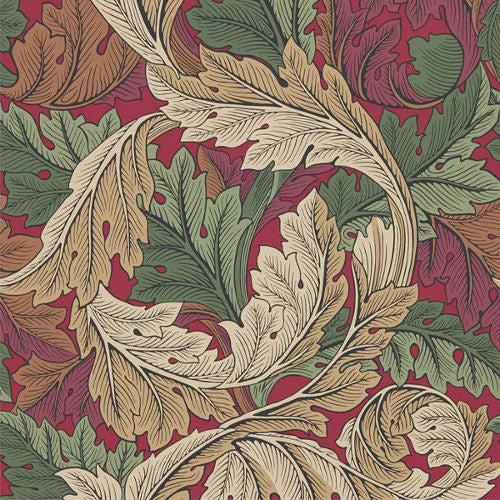 William Morris & Co. Tapete – Acanthus Madder/Thyme image