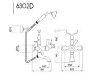 Badekarsarmatur - Denver, krom thumbnail image
