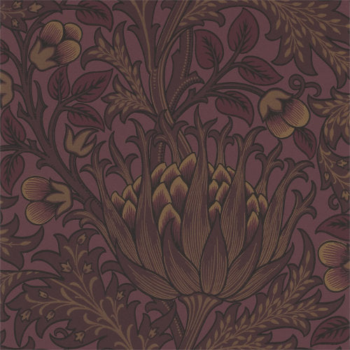 William Morris & Co. Tapet - Artichoke Wine image