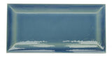 Color sample - Bristol wall tile - beveled edges, Blue, crackled
