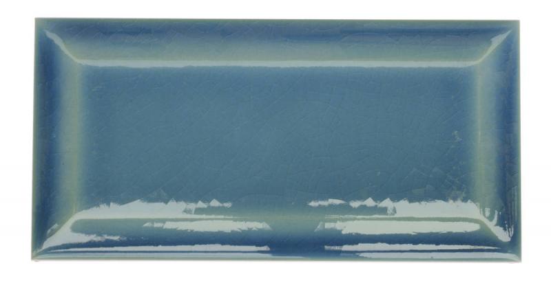 Color sample - Bristol wall tile - beveled edges, Blue, crackled image