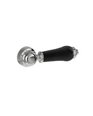 Flush Handle - Burlington, Chrome with Black Grip thumbnail image