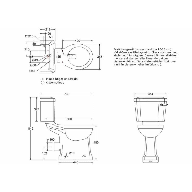 WC - Burlington close coupled WC raised height image