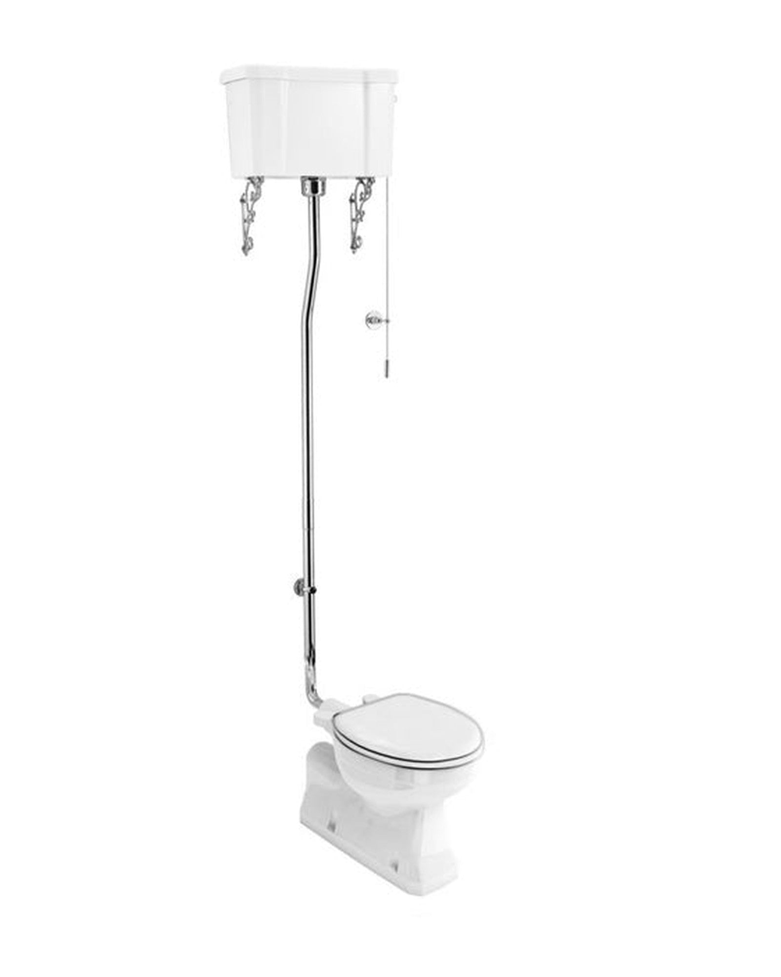 Toilet - Burlington High-Tank Toilet, Wall Tank image