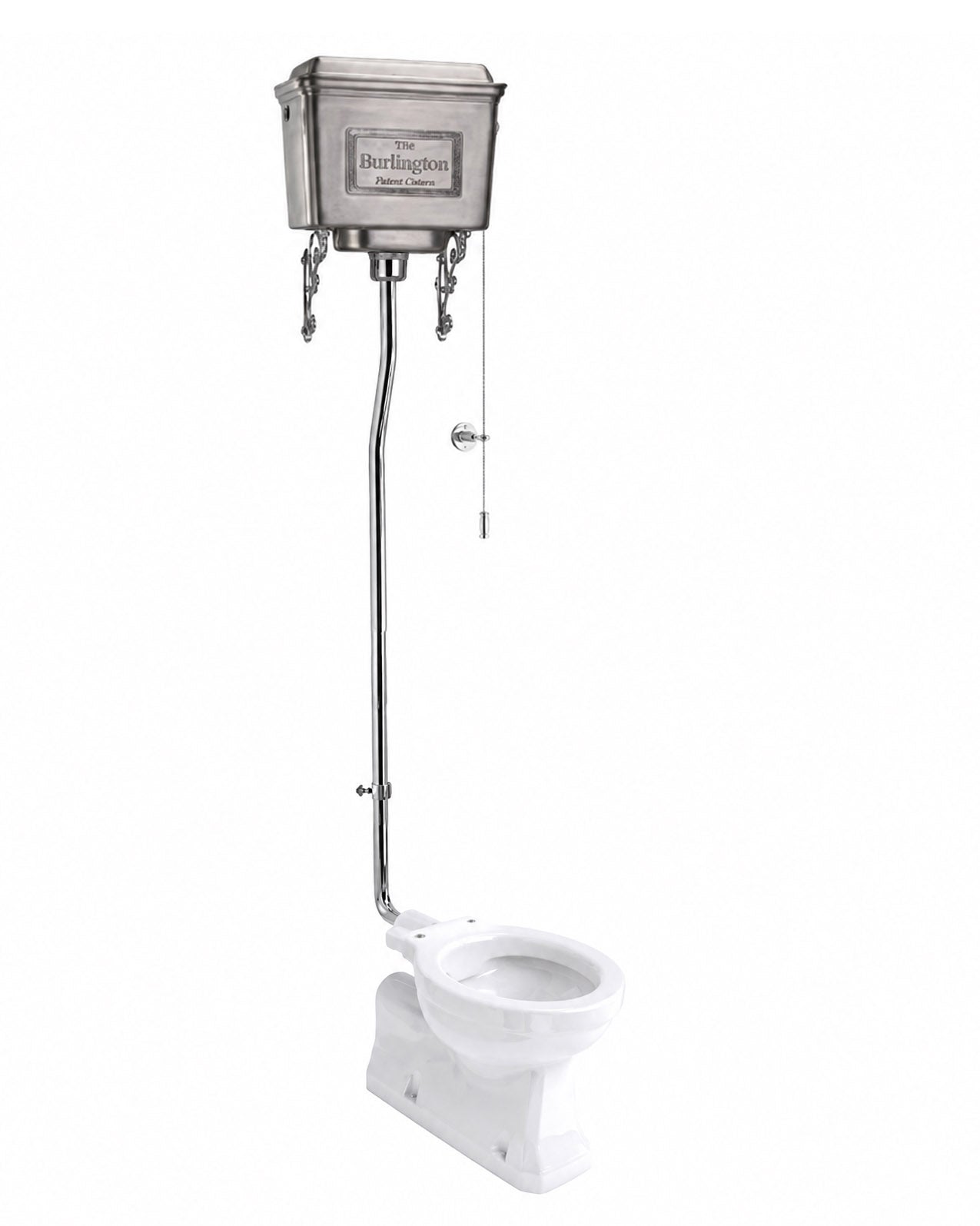 Toilet - Burlington High-Tank Toilet, Wall Tank image