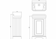 Bathroom Vanity - 51 cm (20.1)- White Porcelain thumbnail image