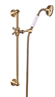 Bronze Shower Rail - Classic 60 cm (23,6 in.) with handset and hose thumbnail image