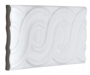 Kakel Victoria - Dekorlist bård öglor 7,5 x 15 cm vit, blank thumbnail image