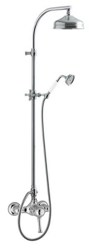 Maxima Low Shower Set - Brass, with Denver Thermostatic Faucet