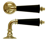 Door Handle - Triple Pearl-String Detail - Brass thumbnail image