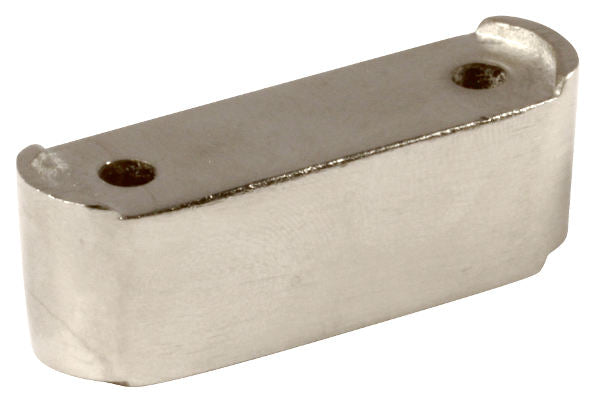 Extension plate 15 mm nickel - For window catches