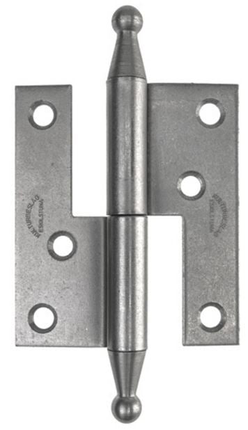 Bar Hinge - Ludo Knob, non-rimmed for front doors/gates