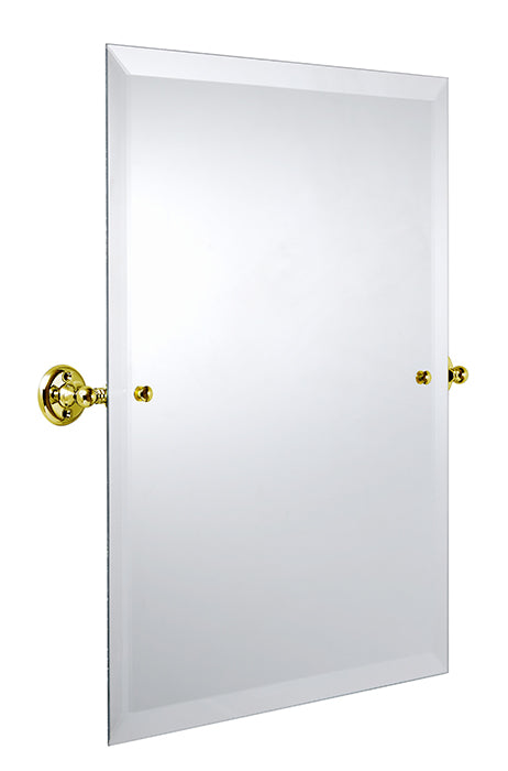Bathroom Mirror - Burlington Rectangular - Brass 45 x 60 cm