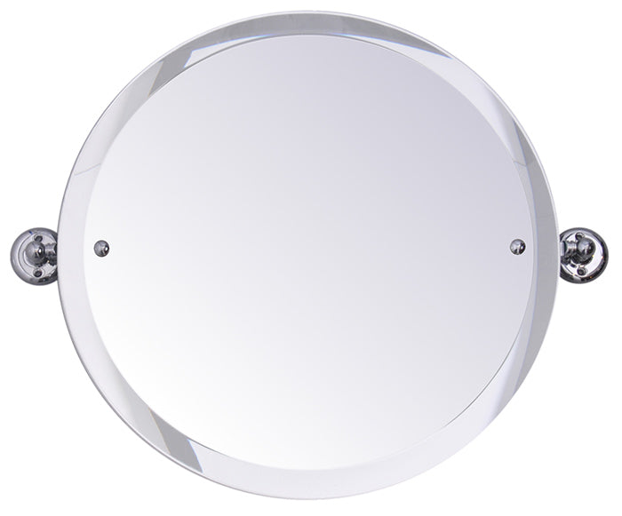 Bathroom Mirror - Haga round - Chrome 45 cm
