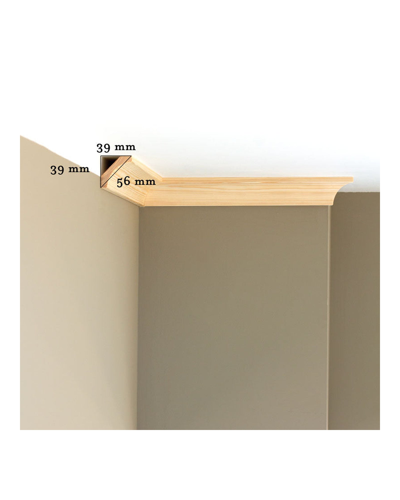 Fillet strip - Pine cornice, different sizes image