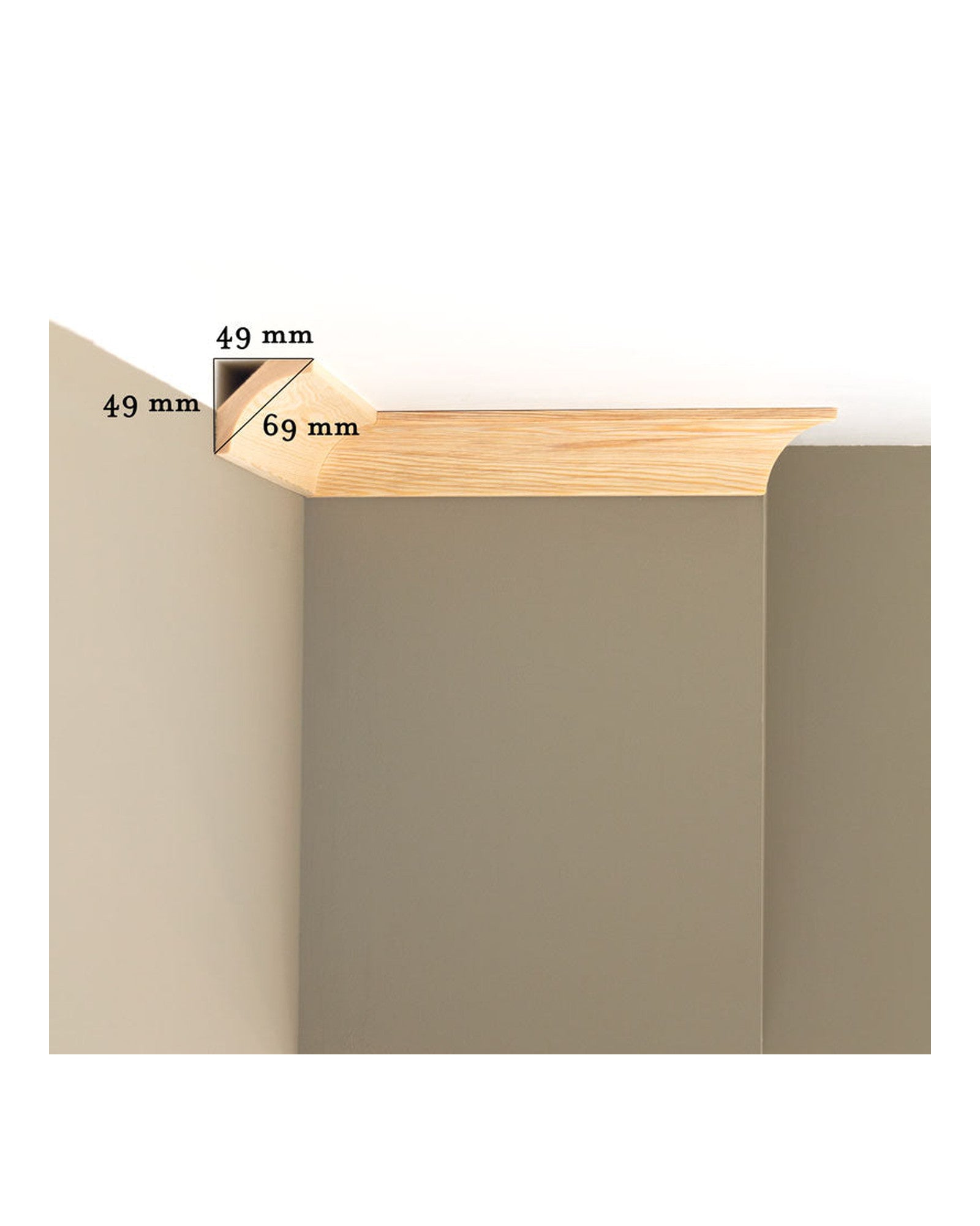 Fillet strip - Pine cornice, different sizes image