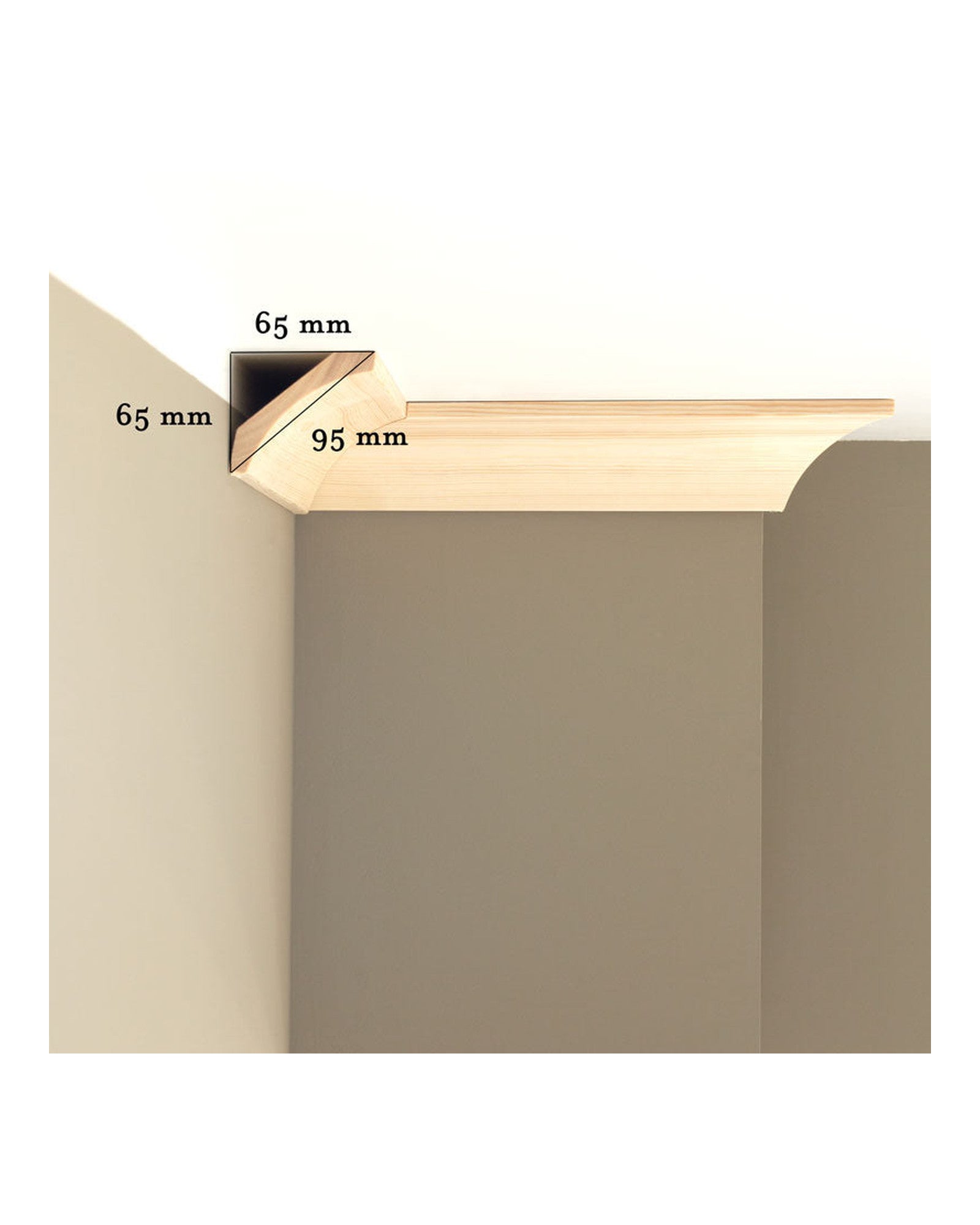 Fillet strip - Pine cornice, different sizes image