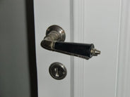 Door Handle - Triple Pearl-String Detail - Nickel thumbnail image