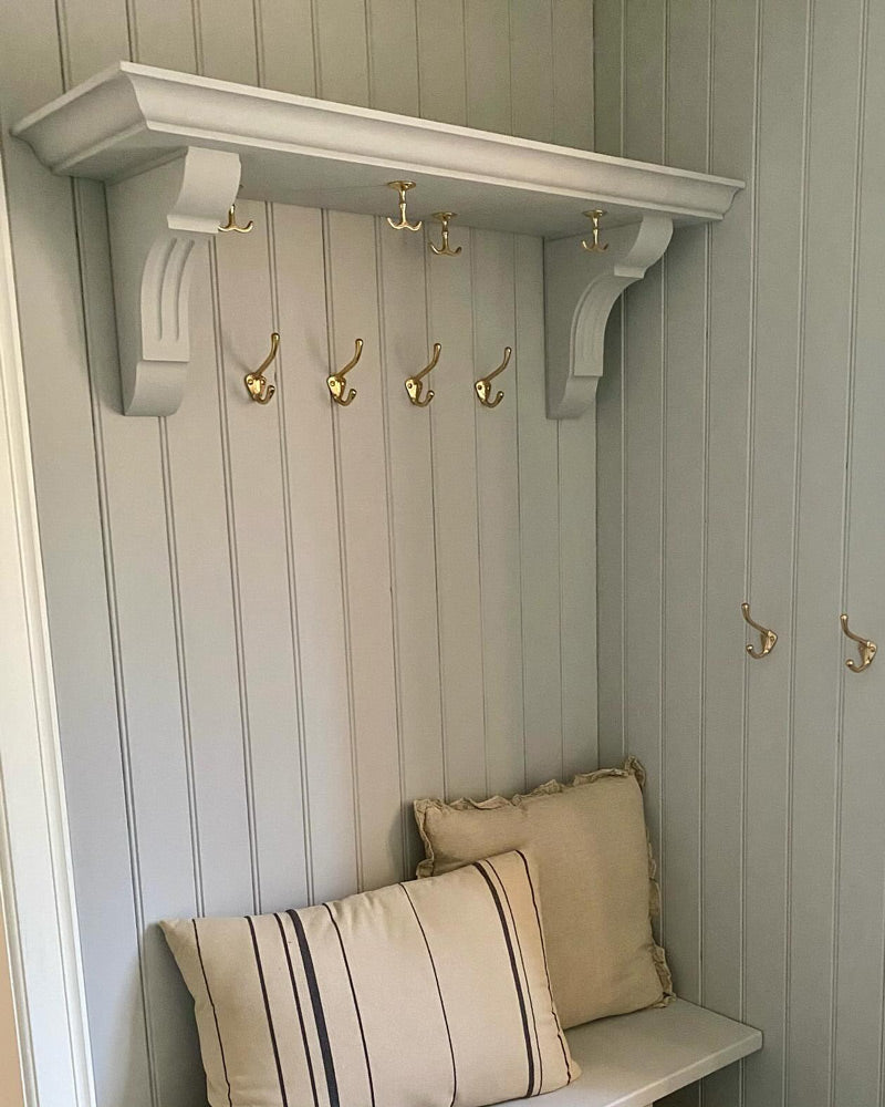 Build a vintage hat rack card image