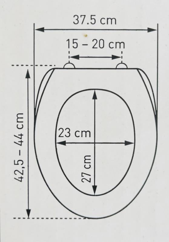 Toilet seat with soft close - KAN, Black/chrome image