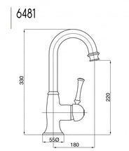 Kitchen Faucet - Denver gooseneck brass thumbnail image