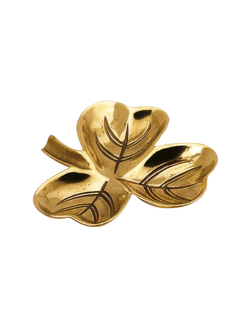 Small dish - Trefoil brass image