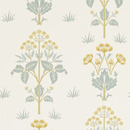 William Morris & Co. Tapet - Meadow Sweet Gold/Slate thumbnail image