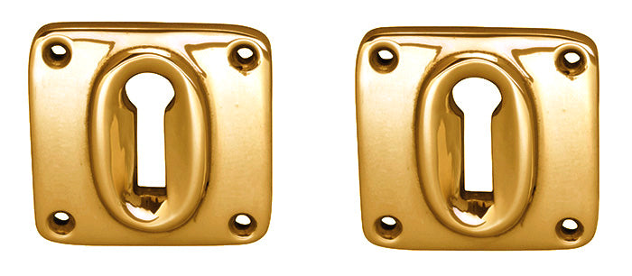 Plaque de clé - Carrée en laiton 45 mm 