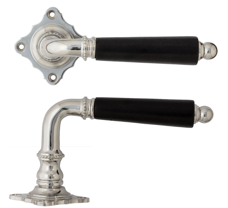 Door Handle - Næsman 195 ornament - Nickel image