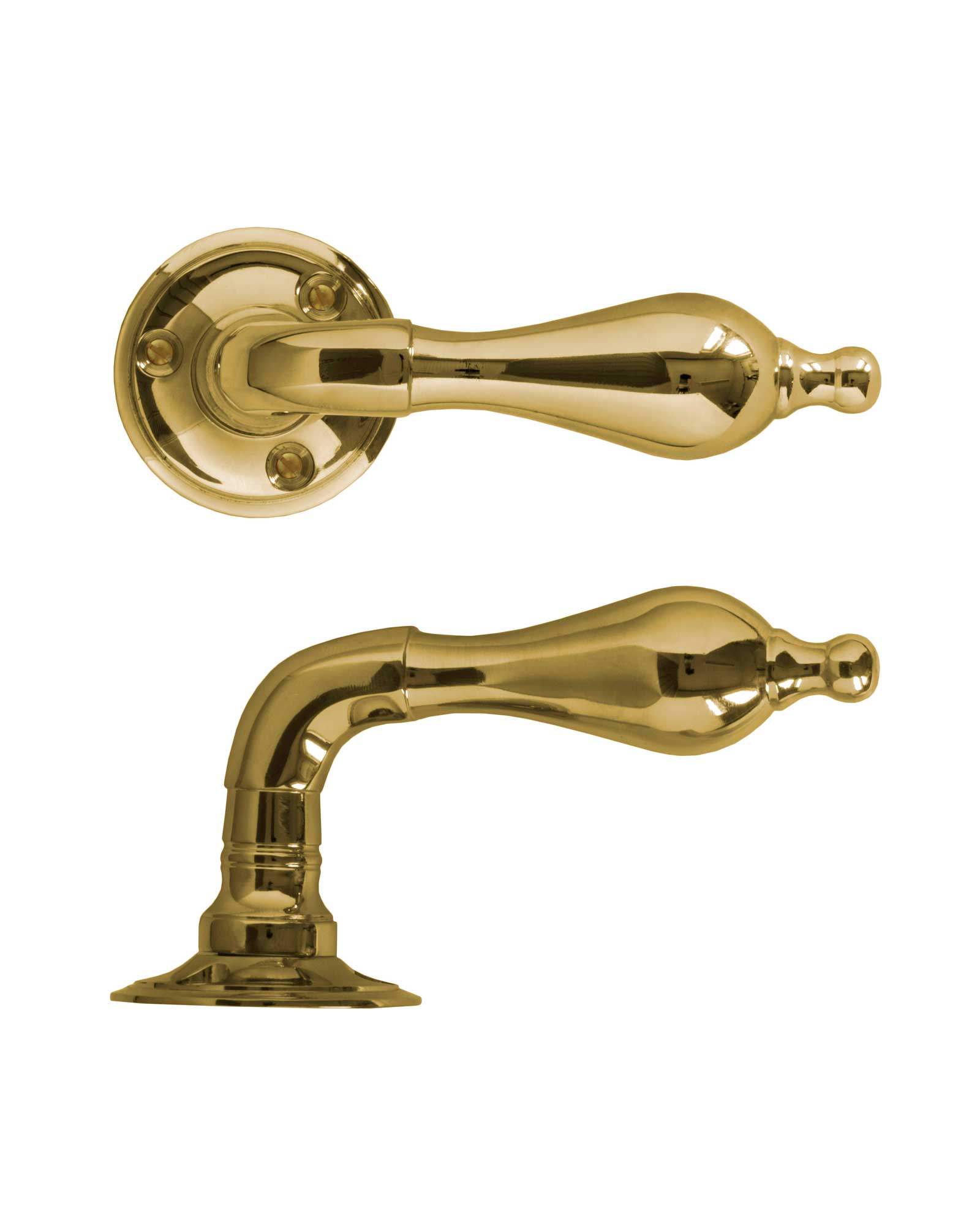 Door handle - Næsman 212 - Brass image