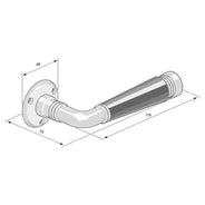 Door handle - Albert Karlsson Nr. 691 brass thumbnail image