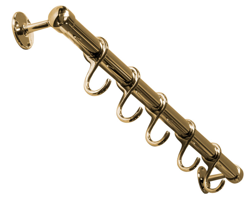 Kitchen Hanging Rail - Brass, 60 cm (23.6 in.)