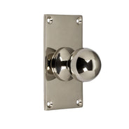 Rund knopp med bottenplatta - Nickel 40 x 70 mm thumbnail image