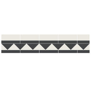 Klinkefrise -, 150 mm, Sort/Hvid - Black NOI/Super White BAS thumbnail image