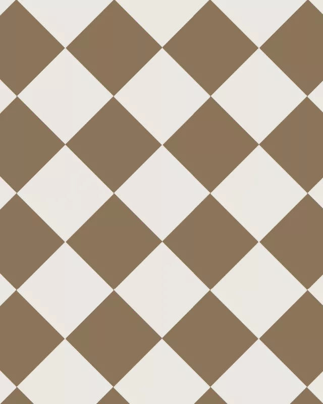 Floor Tiles - 15 x 15 cm (5.91 x 5.91 In.) - Coffee CAF/Super White BAS