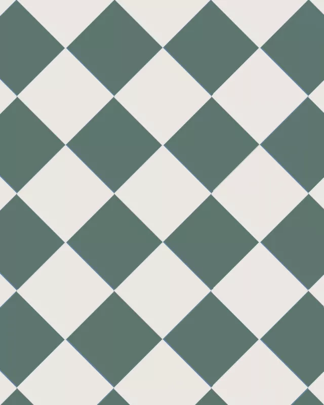 Klinker - Schackrutigt 15x15 cm Mörkgrön/Vit - Winckelmans Granitklinker image