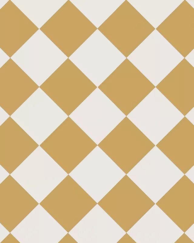 Floor Tiles - 15 x 15 cm (5.91 x5.91 In.) - Yellow JAU/Super White BAS