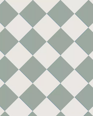 Granittkeramikk Klinker - Sjakkrutete 15 x 15 cm Lysegrønn/Hvit - Pale Green VEP/Super White BAS thumbnail image
