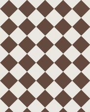 Floor Tiles - 10 x 10 cm (3.94 x 3.94 In.) - Chocolate CHO/Super White BAS thumbnail image