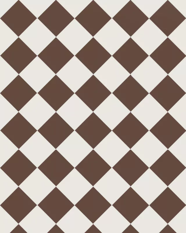 Klinker - Schackrutigt 10x10 cm Chokladbrun/Vit - Winckelmans Granitklinker image