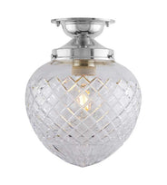 Ceiling Light - Lundkvist 100 - Nickel - Clear Cut Glass thumbnail image