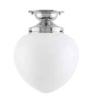 Ceiling Light - Lundkvist 100 - Nickel - Opal White Glass thumbnail image