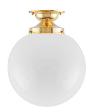 Baderomslampe - Taklampe Lundkvist 100 stor globeskjerm thumbnail image