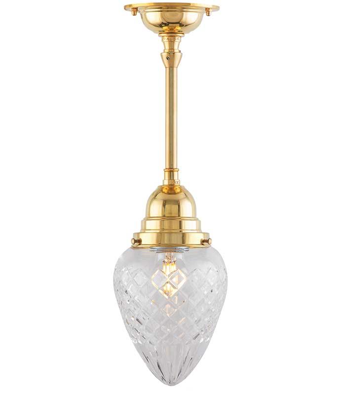 Ceiling Light - Byström Pendant 80, Clear Drop Shade