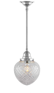 Ceiling Light - Byström Pendant 100 - Nickel, Clear Drop Shade thumbnail image