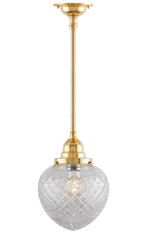 Ceiling Light - Byström Pendant 100, Clear Drop Shade