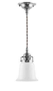 Taklampe - Skomakerlampe nikkel grønn skjerm thumbnail image